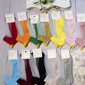 جوراب بچه‌گانه مچی شیشه‌ای گوشدار