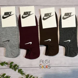 جوراب زنانه زیرقوزکی اصل 6رنگ ساده طرح نایک