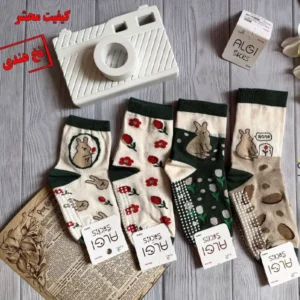 جوراب ساقدار بچه‌گانه فانتزی تم خرگوش